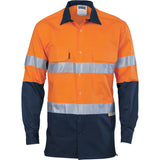 DNC 2 Tone 3 Way Cool Breeze Taped - Long Sleeve (3748) Hi Vis Shirts With Tape DNC Workwear - Ace Workwear