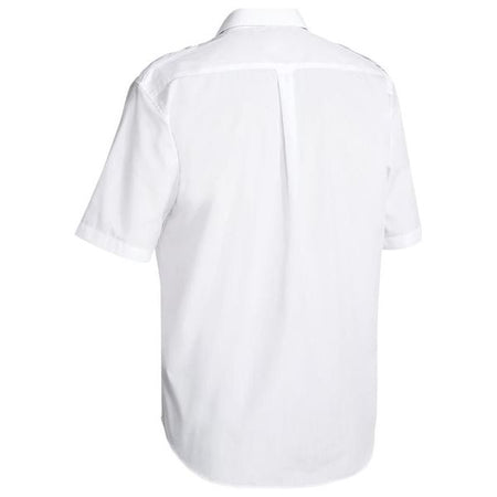 Bisley Mens Epaulette Short Sleeve Shirt (B71526) - Ace Workwear
