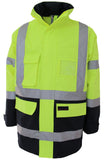DNC HiVis "H" Pattern Two Tone Biomotion Tape Jacket (3962) Hi Vis Cold & Wet Wear Jackets & Pants DNC Workwear - Ace Workwear