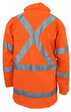 DNC HiVis "X" back "6 in 1" Rain jacket Biomotion tape (3797) Hi Vis Cold & Wet Wear Jackets & Pants DNC Workwear - Ace Workwear