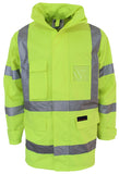 DNC HiVis "X" back Rain jacket Biomotion tape (3996) Hi Vis Cold & Wet Wear Jackets & Pants DNC Workwear - Ace Workwear