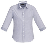 Biz Corporates Womens Fith Avenue 3/4 Sleeve Shirt (40111) Ladies Shirts, signprice Biz Corporates - Ace Workwear
