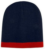 Roll Down Two Tone Acrylic Beanie - Toque - Pack of 25 Beanies, signprice Headwear Stockists - Ace Workwear