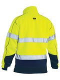 Bisley Taped Two Tone 1/4 Zip Hi Vis Fleece Pullover With Sherpa Lining (BK6987T)