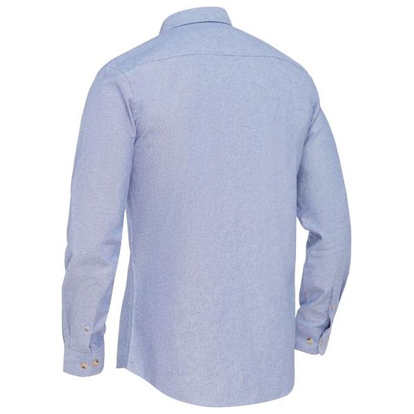 Bisley Mens Long Sleeve Chambray Shirt (BS6407) - Ace Workwear