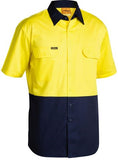 Bisley 2 Tone Cool Lightweight Short Sleeve Drill Shirt (BS1895)