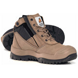 Mongrel Stone ZipSider Boot W/ Scuff Cap (461060) (Pre Order) Zip Sided Safety Boots Mongrel - Ace Workwear