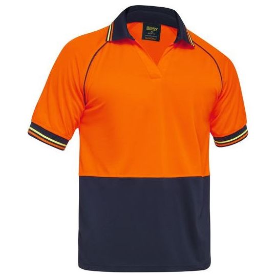 Bisley Recycle Two Tone Hi Vis Short Sleeve Polo (BK1440) - Ace Workwear