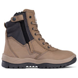 Mongrel Stone High Leg ZipSider Boot (251060) (Pre-Order) Zip Sided Safety Boots Mongrel - Ace Workwear