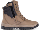 Mongrel Stone High Leg ZipSider Boot (251060) (Pre-Order) Zip Sided Safety Boots Mongrel - Ace Workwear
