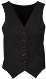 Biz Corporates Womens Peaked Vest With Knitted Back (50111) Corporate Dresses & Jackets, signprice Biz Corporates - Ace Workwear
