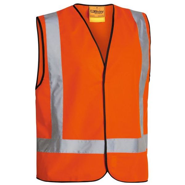 Bisley Reflective Taped H Pattern Hi Vis Vest (BV0342HT) | Ace Workwear