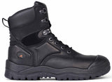 Mongrel Black High Leg Lace Up Boot W/ Scuff Cap Lace Up Safety Boots Mongrel - Ace Workwear