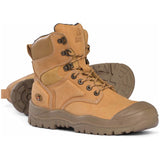 Mongrel Wheat high Leg Lace Up Boot W/ Scuff Cap (550050) (Pre Order) Lace Up Safety Boots Mongrel - Ace Workwear