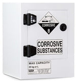 PRATT Poly Corrosive Cabinet 20LTR, 1 Door, 1 Shelf (5512PSPH) Class 8 Corrosive Poly, signprice Pratt - Ace Workwear