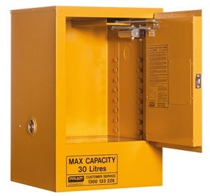 PRATT Flammable Storage Cabinet 30L 1 Door, 1 Shelf (5516AS) Class 3 Flammable Liquid, signprice Pratt - Ace Workwear