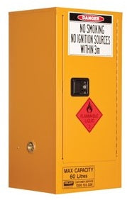 PRATT Flammable Storage Cabinet 60L 1 Door, 2 Shelf (5517AS) Class 3 Flammable Liquid, signprice Pratt - Ace Workwear