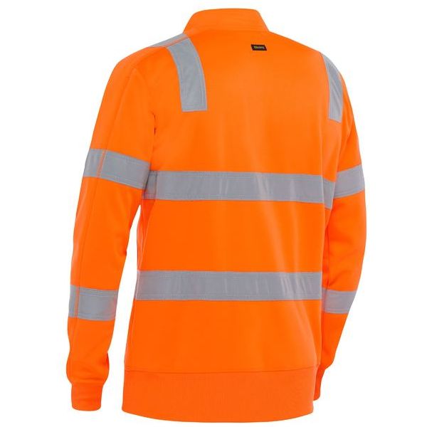 Bisley Taped Hi Vis 1/4 Zip Polyester Fleece Pullover (BK6814T) - Ace Workwear