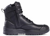 Mongrel Black high Leg ZipSider Boot W/ Scuff Cap (561020) (Pre Order) Zip Sided Safety Boots Mongrel - Ace Workwear