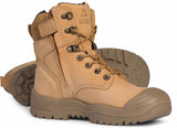 Mongrel Wheat High Leg ZipSider Boot W/ Scuff Cap (561050) (Pre Order) Zip Sided Safety Boots Mongrel - Ace Workwear