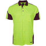 JB's Hi Vis Arm Panel Polo Short Sleeve (6AP4S) Hi Vis Polo With Designs JB's Wear - Ace Workwear