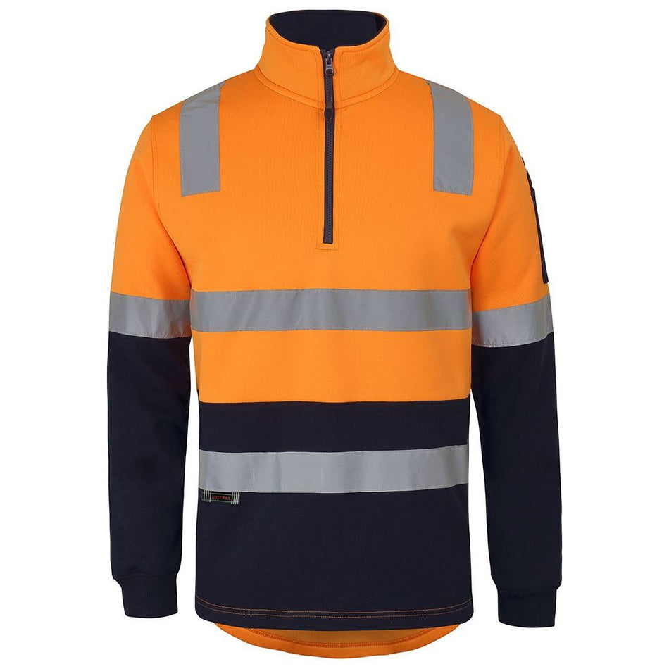 JB's 1/2 Zip AUST. Rail (D+N) Fleece Sweater (6DARF) Hi Vis Half Zip Jumpers, signprice JB's Wear - Ace Workwear