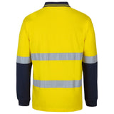 JB's Hi Vis (D+N) L/S Cotton Polo (6DCPL) Hi Vis Polo With Tape JB's Wear - Ace Workwear