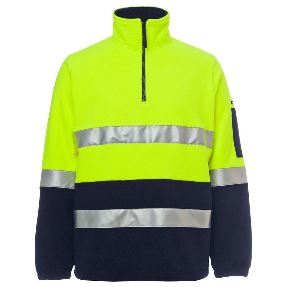 JB's Hi Vis (D+N) 1/2 Zip Polar Fleece (6DNPF) Hi Vis Half Zip Jumpers JB's Wear - Ace Workwear
