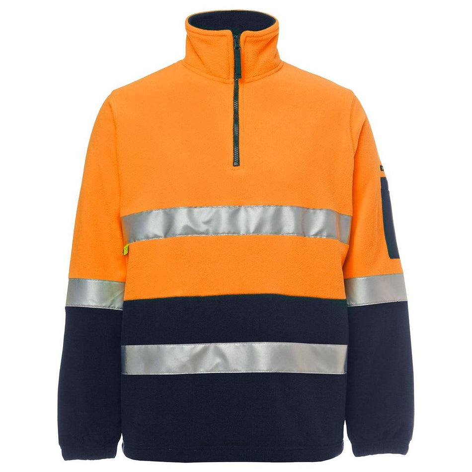 JB's Hi Vis (D+N) 1/2 Zip Polar Fleece (6DNPF) Hi Vis Half Zip Jumpers JB's Wear - Ace Workwear