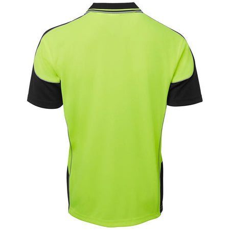 JB's Hi Vis Contrast Piping Polo Short Sleeve (6HCP4) Hi Vis Polo With Designs JB's Wear - Ace Workwear