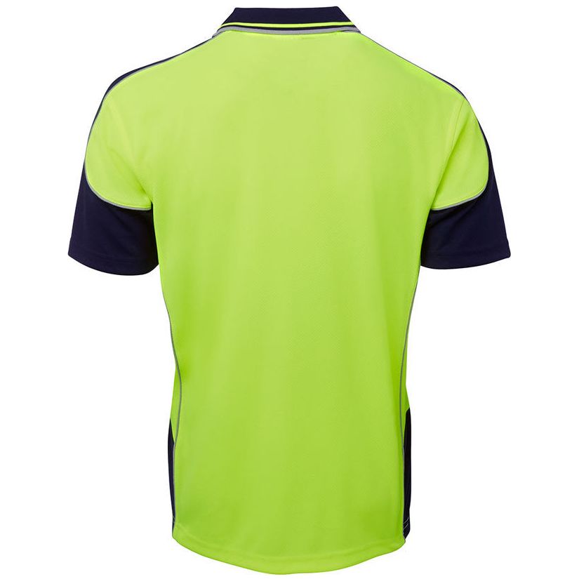 JB's Hi Vis Contrast Piping Polo Short Sleeve (6HCP4) Hi Vis Polo With Designs JB's Wear - Ace Workwear