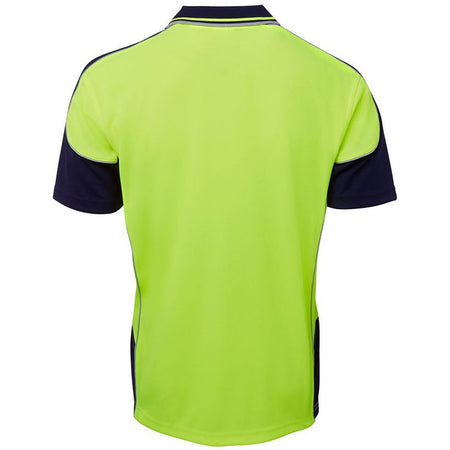 JB's Hi Vis Contrast Piping Polo Short Sleeve (6HCP4) Hi Vis Polo With Designs JB's Wear - Ace Workwear