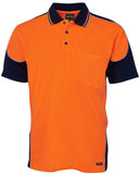 JB's Hi Vis Contrast Piping Polo Short Sleeve (6HCP4) Hi Vis Polo With Designs JB's Wear - Ace Workwear