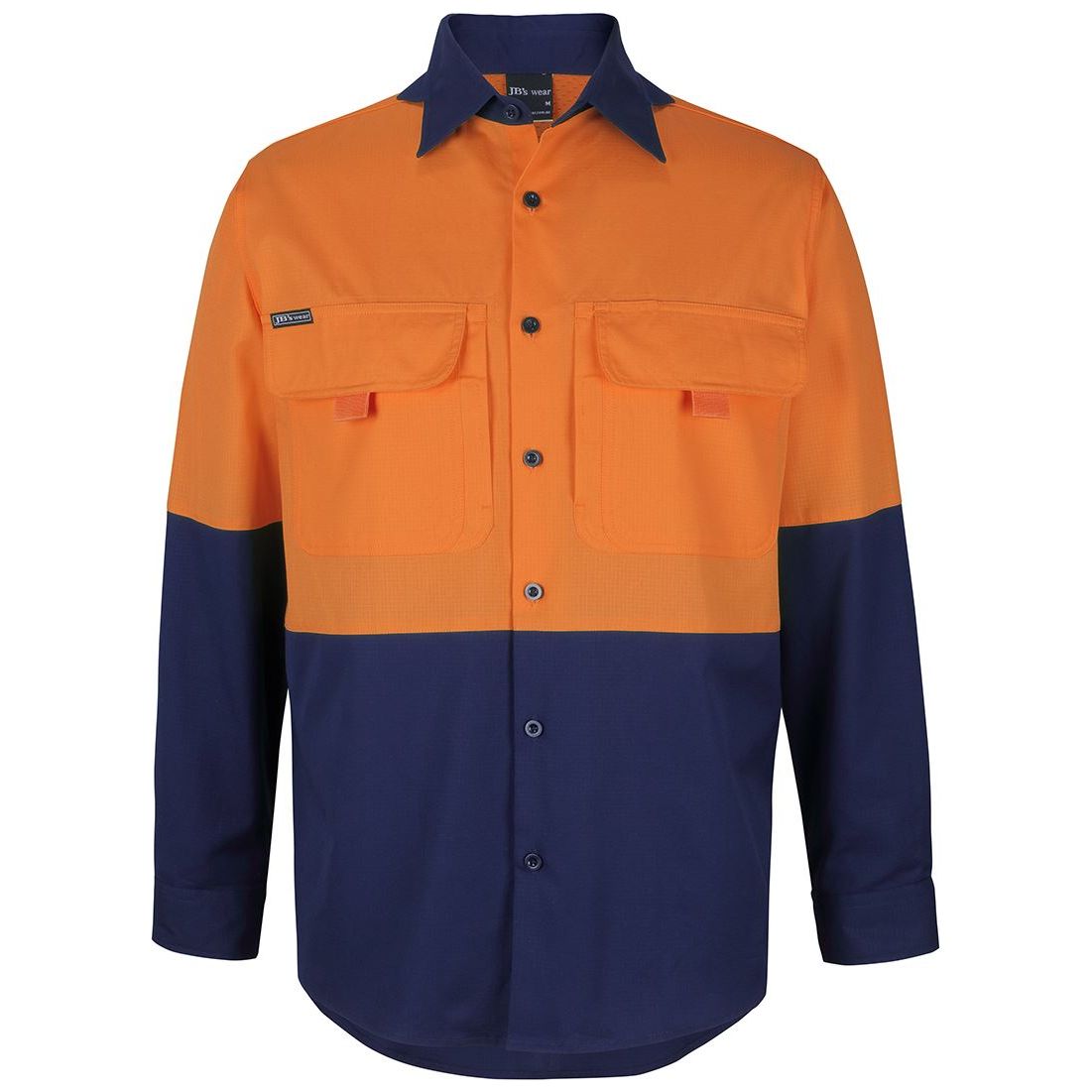 JB's Hi Vis Ripstop L/S Fishing Shirt (6HNRL) Hi Vis Shirts JB's Wear - Ace Workwear