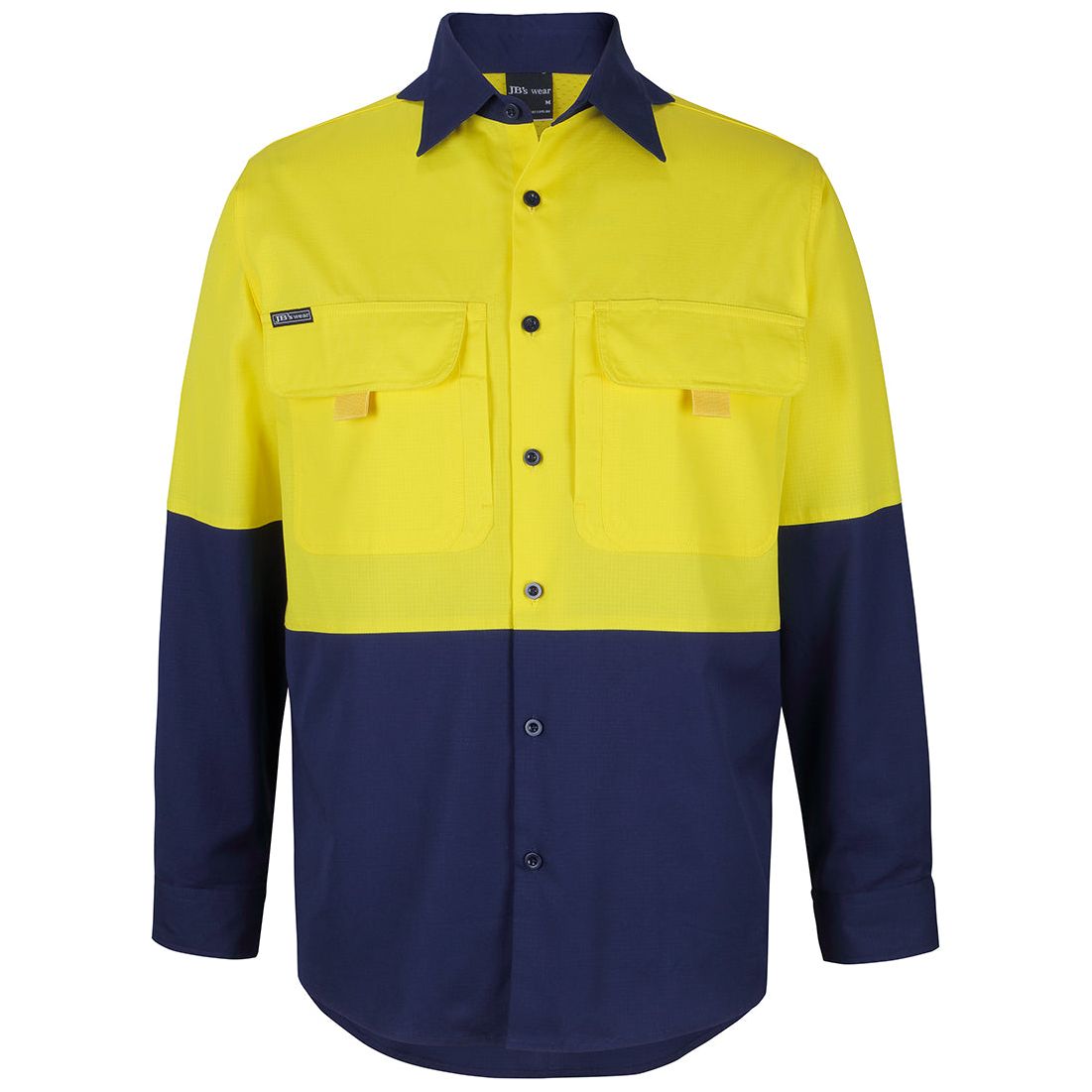 JB's Hi Vis Ripstop L/S Fishing Shirt (6HNRL) Hi Vis Shirts JB's Wear - Ace Workwear