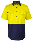 JB's Hi Vis Close Front S/S 150g Work Shirt (6HVCW) Hi Vis Shirts JB's Wear - Ace Workwear