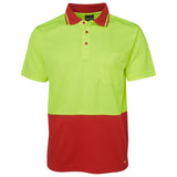 JB's Hi Vis Non Cuff Traditional Polo (6HVNC) Hi Vis Plain Polo, signprice JB's Wear - Ace Workwear