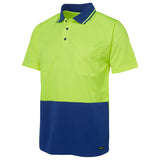 JB's Hi Vis Non Cuff Traditional Polo (6HVNC) Hi Vis Plain Polo, signprice JB's Wear - Ace Workwear