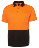 JB's Hi Vis Non Cuff Traditional Polo (6HVNC) Hi Vis Plain Polo, signprice JB's Wear - Ace Workwear