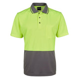 JB's Hi Vis Non Cuff Traditional Polo (6HVNC) Hi Vis Plain Polo, signprice JB's Wear - Ace Workwear