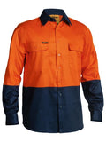 Bisley 2 Tone Hi Vis Drill Long Sleeve Shirt (BS6267)