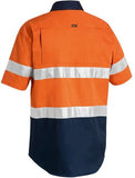 Bisley Short Sleeve Two Tone Hi Vis Lightweight Taped Shirt (BS1896)
