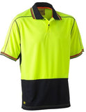 Bisley Two Tone Polyester Mesh Short Sleeve Polo Shirt (BK1219)