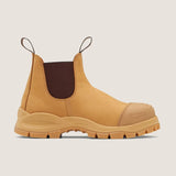 Blundstone Wheat Unisex Elastic Sided Steel Toe Safety Boot With Bump Cap (9000) (Pre Order)