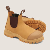 Blundstone Wheat Unisex Elastic Sided Steel Toe Safety Boot With Bump Cap (9000) (Pre Order)