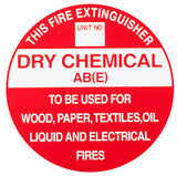 ABE - Extinguisher Identification Sign (193mm x 193mm) - (Pack of 10) Fire Safety Sign, signprice FFA - Ace Workwear