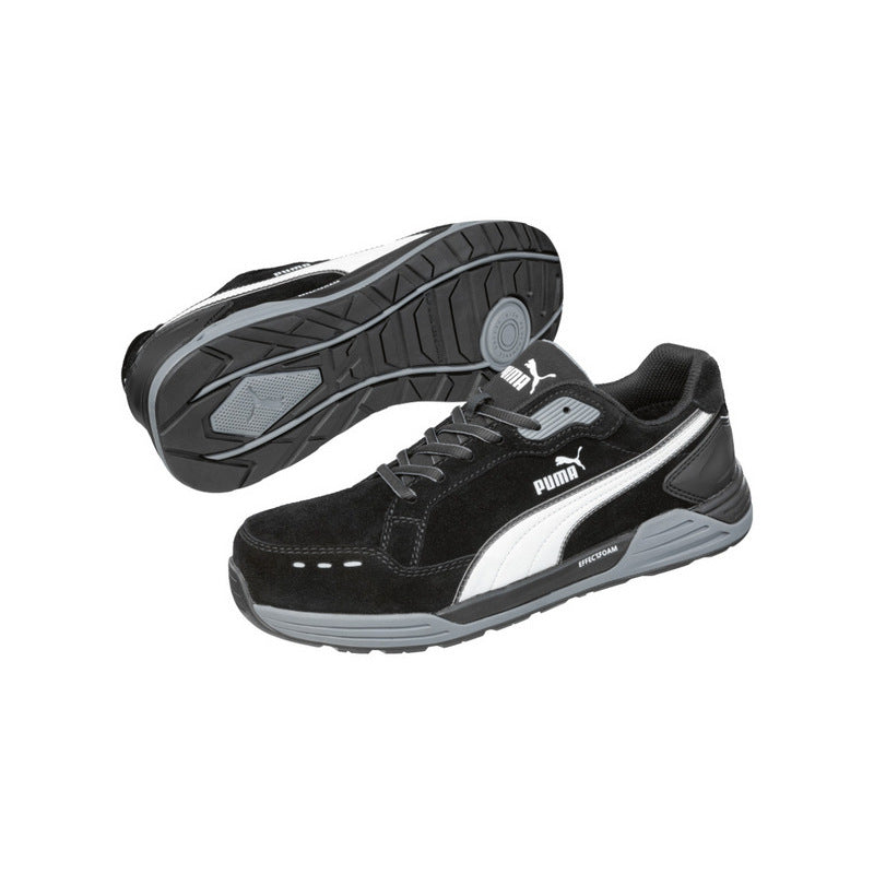 Puma Airtwist Black/White Lace Up Fibreglass Toe Safety Shoe (644657) (Pre Order) - Ace Workwear