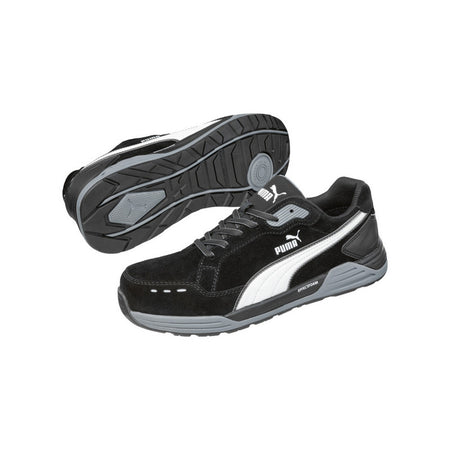 Puma Airtwist Black/White Lace Up Fibreglass Toe Safety Shoe (644657) (Pre Order) - Ace Workwear