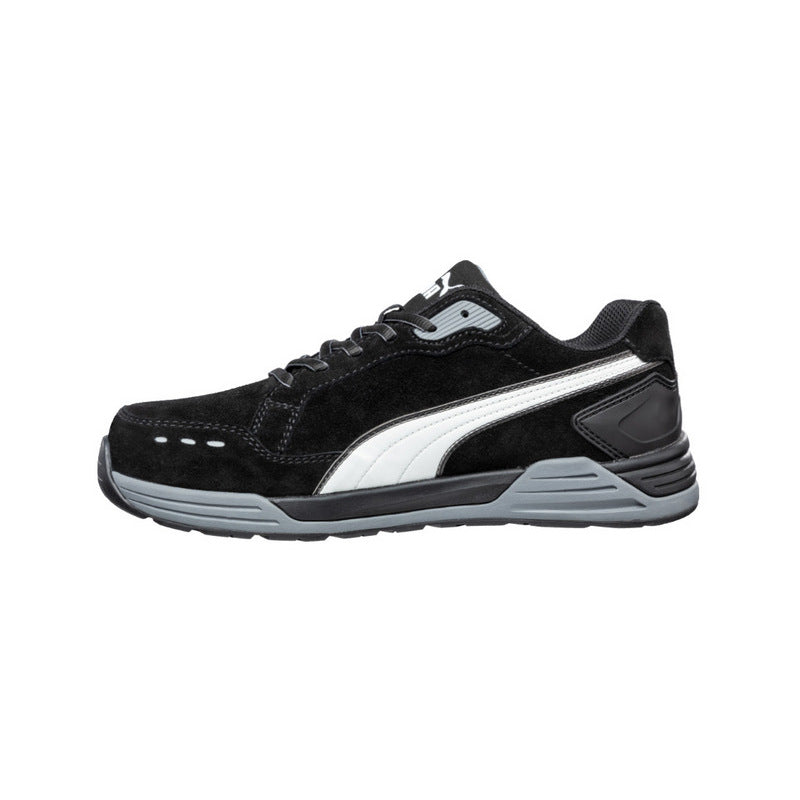 Puma Airtwist Black/White Lace Up Fibreglass Toe Safety Shoe (644657) (Pre Order) - Ace Workwear