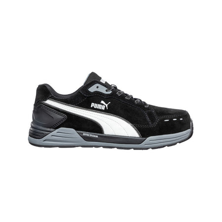 Puma Airtwist Black/White Lace Up Fibreglass Toe Safety Shoe (644657) (Pre Order) - Ace Workwear